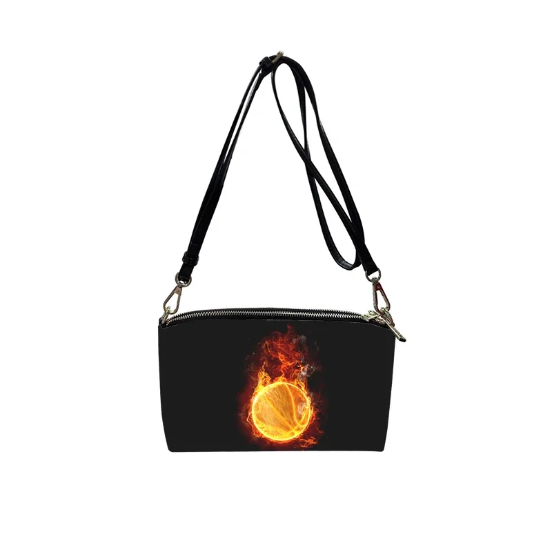 basketball PU Crossbody Bag 2023 New Women's Fashion Shoulder Bag Minimalist Small Square Bag for Women