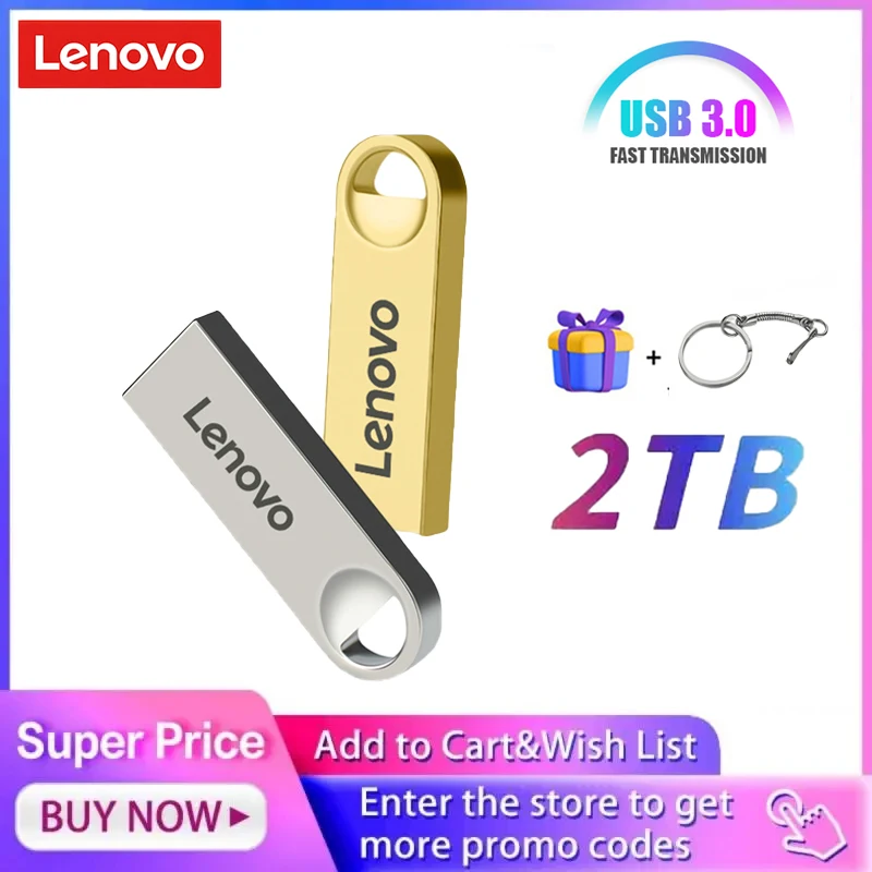 

USB-флеш-накопитель Lenovo, USB 3,0, водонепроницаемый