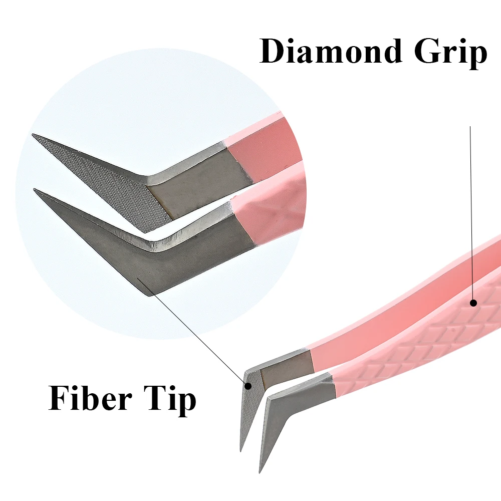 LAGEE Fiber Tip Eyelash Extension Tweezer Volume Isolation Precise Lash Tweezers Nano Technology Eyebrow from Nagaraku Makeup 3