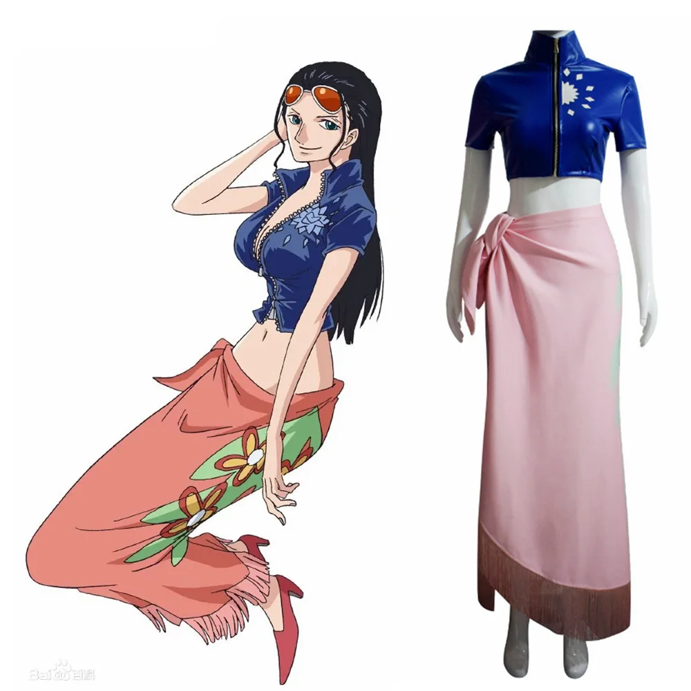 Luffy costumes dress  One piece, Roupas de anime, Nico robin