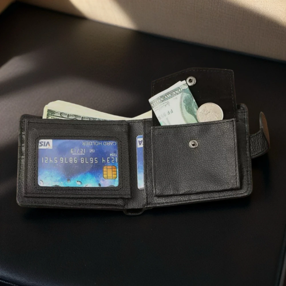 Men's Leather Wallet with Card Slots - Ideal for Everyday and Business Use