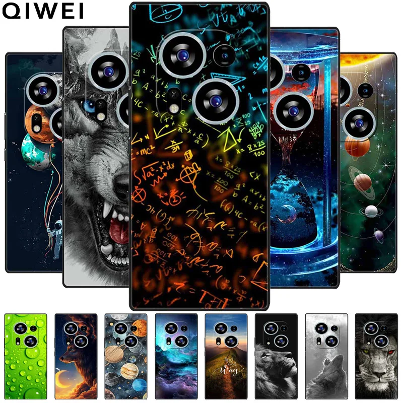 Per Phantom X2 / X2 Pro 5G Custodia Cool Wolf Lions Custodie Morbide In Silicone Tpu Per Tecno Phantom X2 Pro Cover Per Telefono X 2 Pro Ad9 Coques
