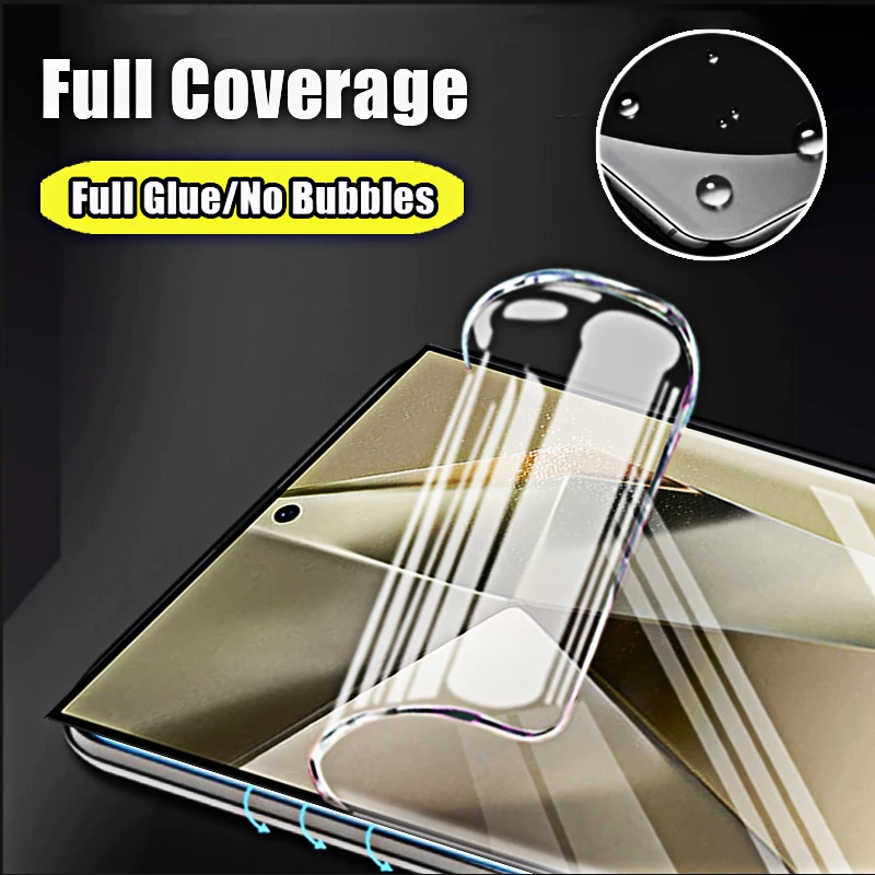 Hydrogel Film Screen Protectors for Smartphones - Full Coverage Front Protection, No Glass