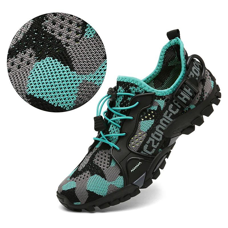

New Unisex Outdoor Leisure Hiking Shoes Men's Beach Shoes Women's Wading Shoes Couple Quick-Drying Rock Climbing Sneakers 36-47#