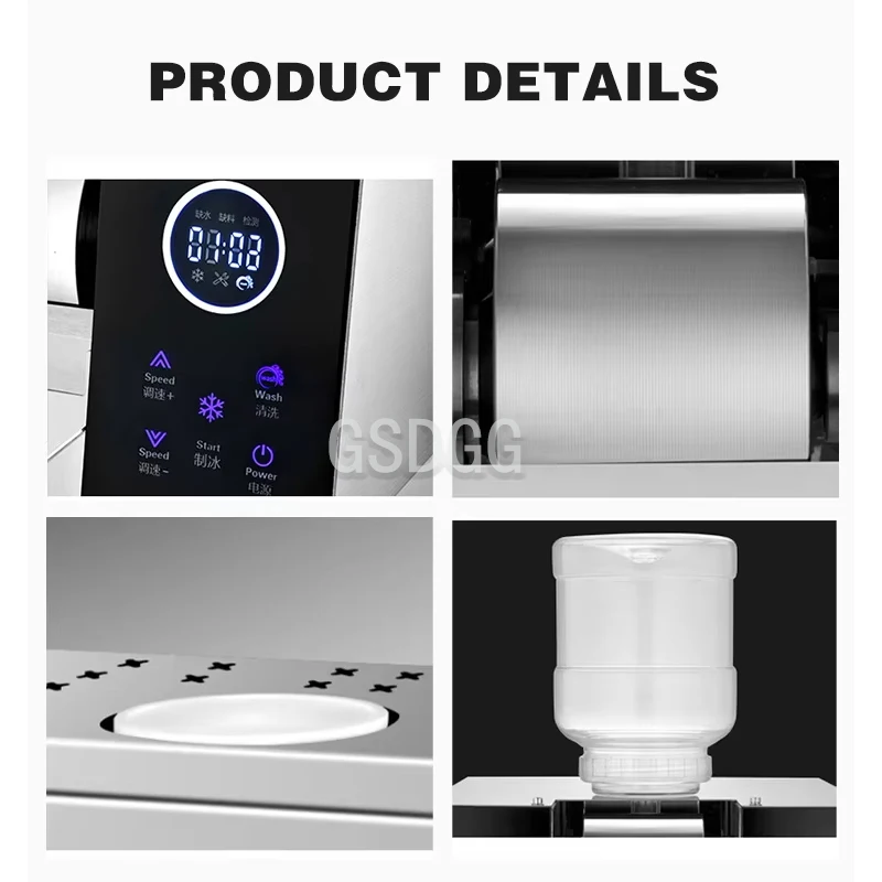 Commercial Fast Ice Maker, Shaving Machine, Snowflake Ice Maker, Multifunctional Ice Crusher