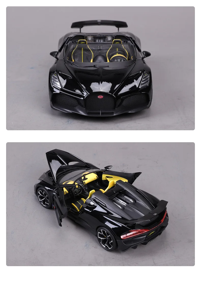 1:18 Bburago Bugatti W16 Mistral Model Car Sports Diecast Bugatti Mistral Cart Alloy Luxury Vehicle Toys Car Kids Gift 26 Se6071cc900b1451b84e9db6c8084aba9H