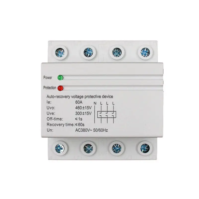 

32A, 40A, 50A, 63A Normal Type Circuit Breaker Over&Under Voltage Protector Regulators voltage and under voltage protective
