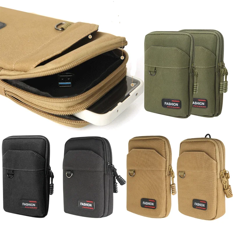 EDC Molle Bag Purse Nylon Waist Bag Outdoor Waist Fanny Pack Men Phone Pouch Camping Hunting Sports Bag