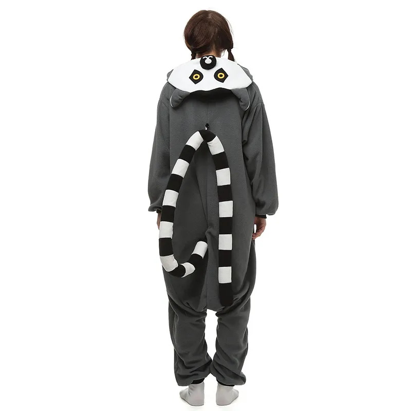 Cosplay costumes kigurumi pajamas Lemur onesies monkey kigurumi for women men adult animal pyjamas cartoon pajamas homewear Halloween
