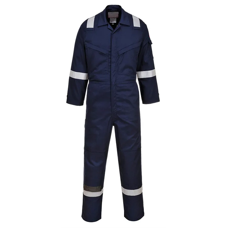 wXw-Navigator Fire retardant Coverall / Boiler suit with tapes (PPE 1  approval) - WorkXwear