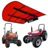 Tractor ROPS Canopy Umbrella Canopy High-Density Thermoplastic  Canopy Universal Mounting Bracket Resilient Non-Fading Durable 1