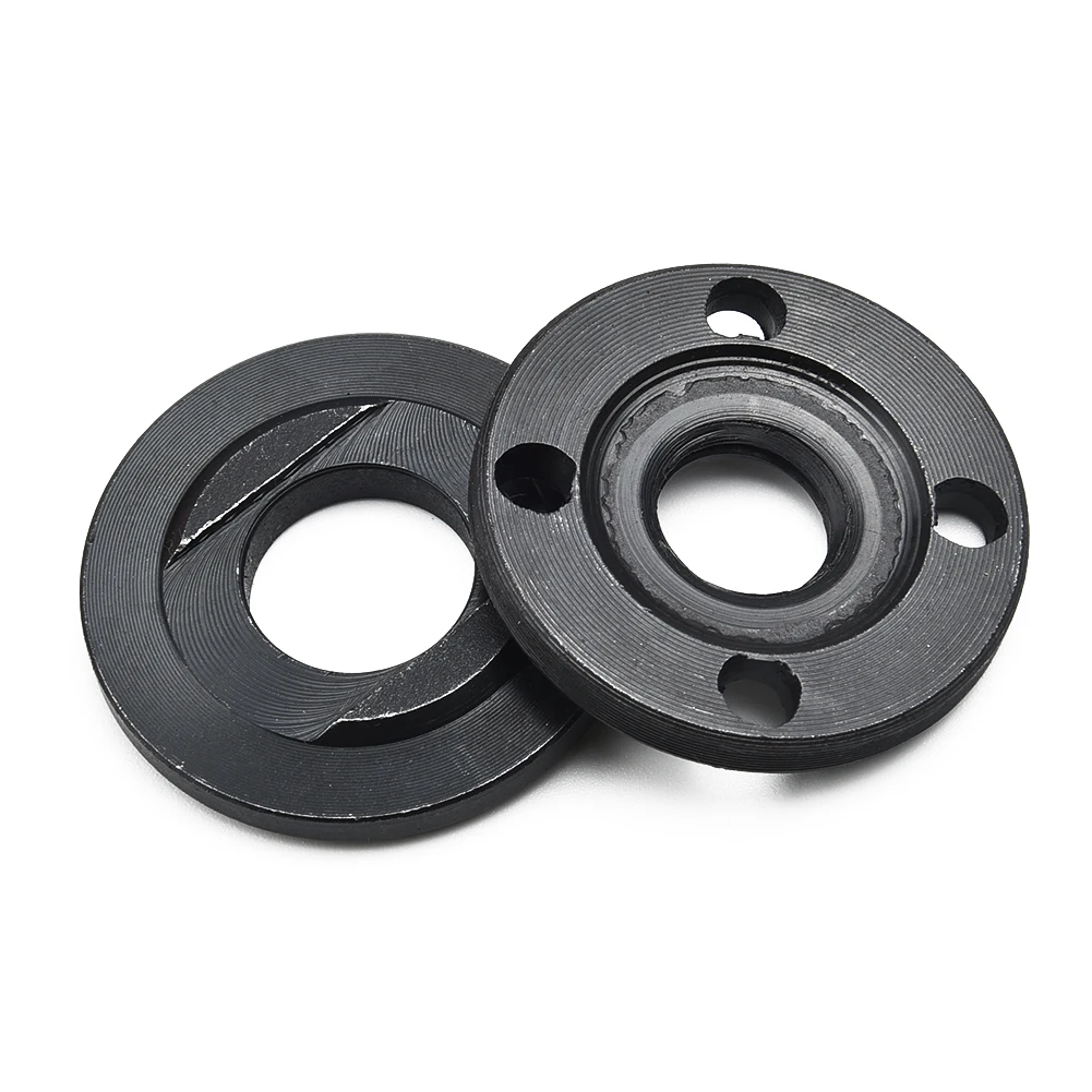 2 PCS M14 Thread Inner Outer Flange Nut Set Replacement For Angle Grinder Tools 40mm Diameter For 14mm Spindle Thread