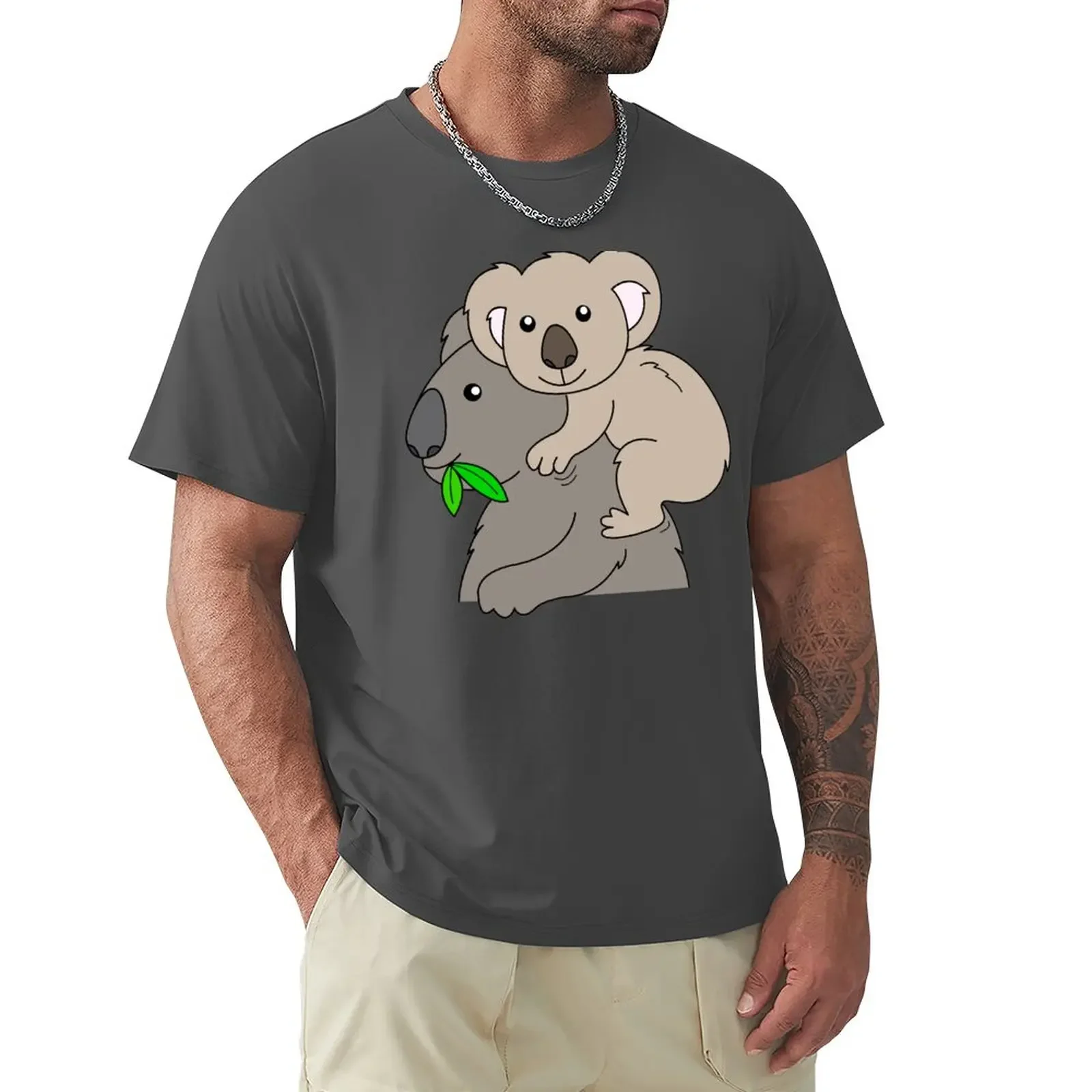

Koala bear koala T-Shirt funnys plus size tops shirts graphic tees fitted t shirts for men
