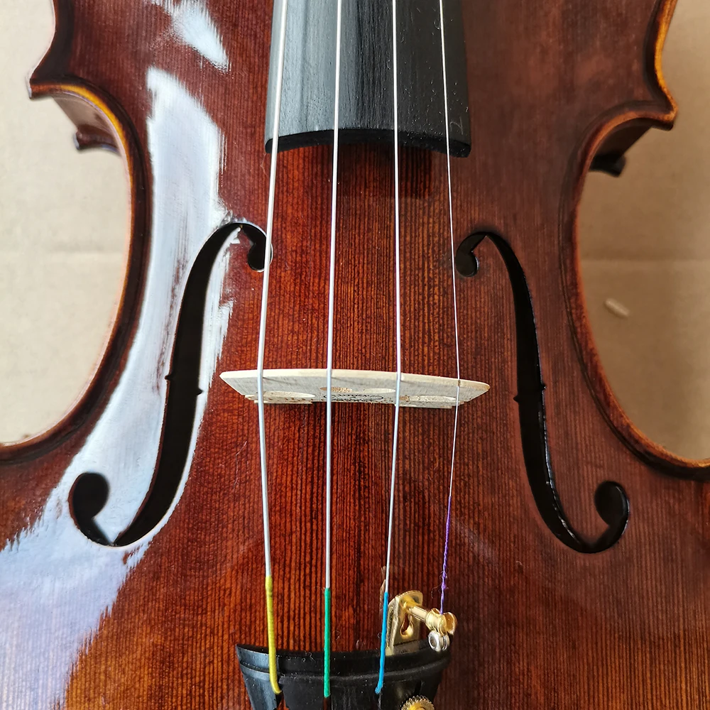 Antonio Stradivarius Handmade Violin 4/4 3/4 1/2 1/4 flame Maple Violin set beginner Musical Instruments with box Brazilwood bow