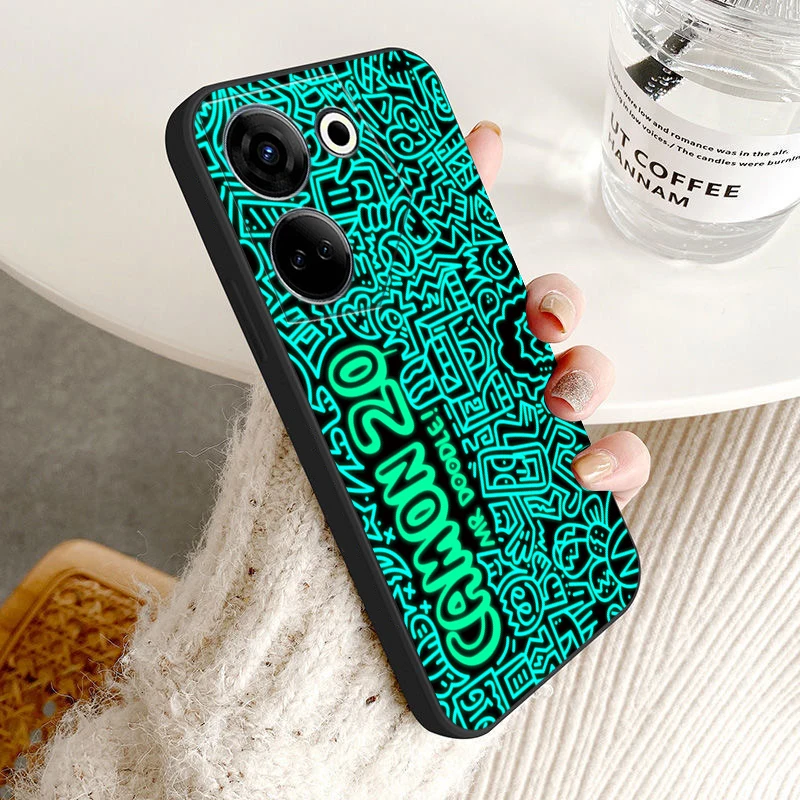 Custodia Street Graffiti Per Tecno Camon 20 Pro 5G Camon 20 Premier Custodia Morbida In Silicone Mr Doodle-E