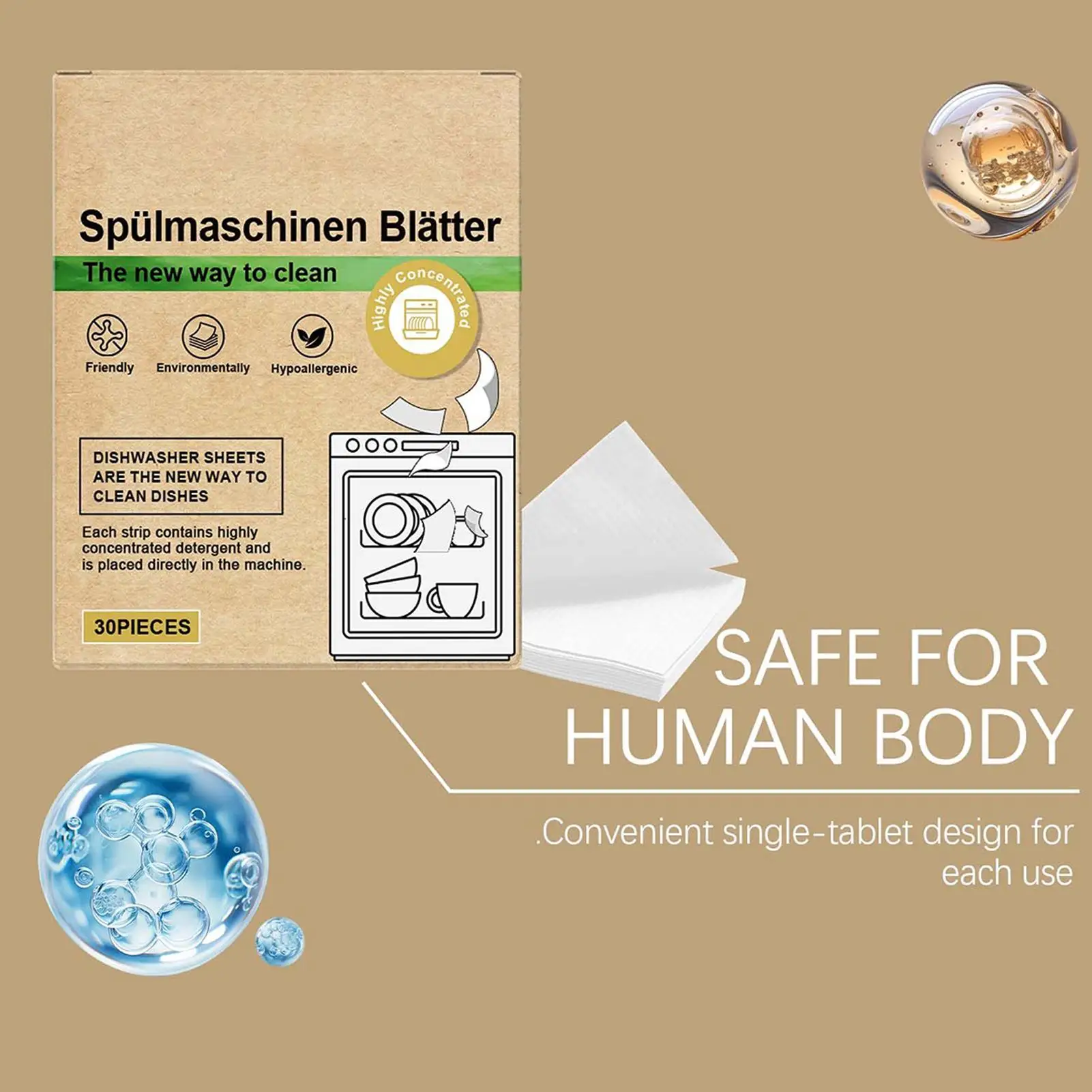 Dishwasher Sheets Mild Cleaning Strips for Home Kitchen Natural Cleaning Strips Alternative to Gel Pods Tablets for Dishwasher 4