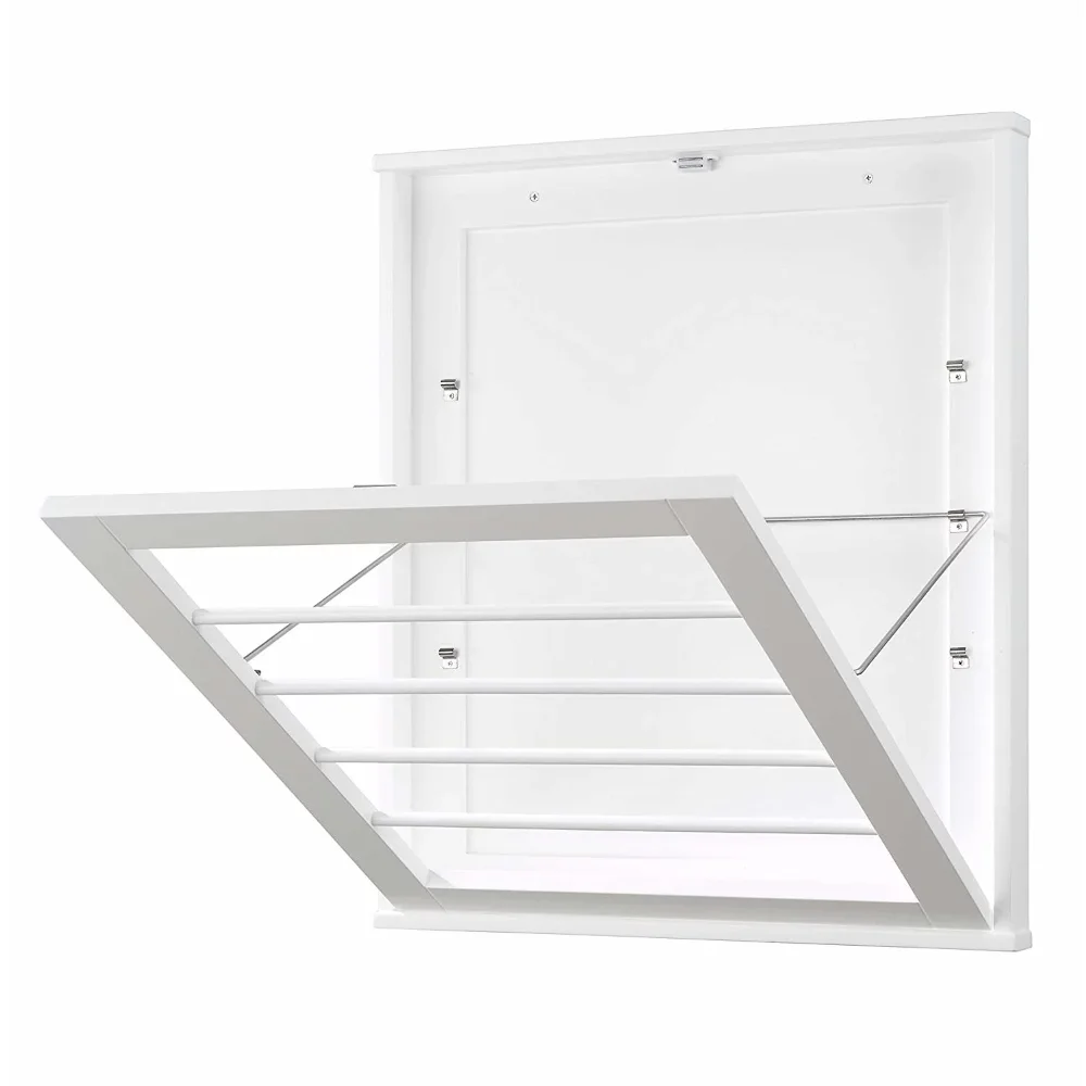 

Wall Mounted Drying Rack, White