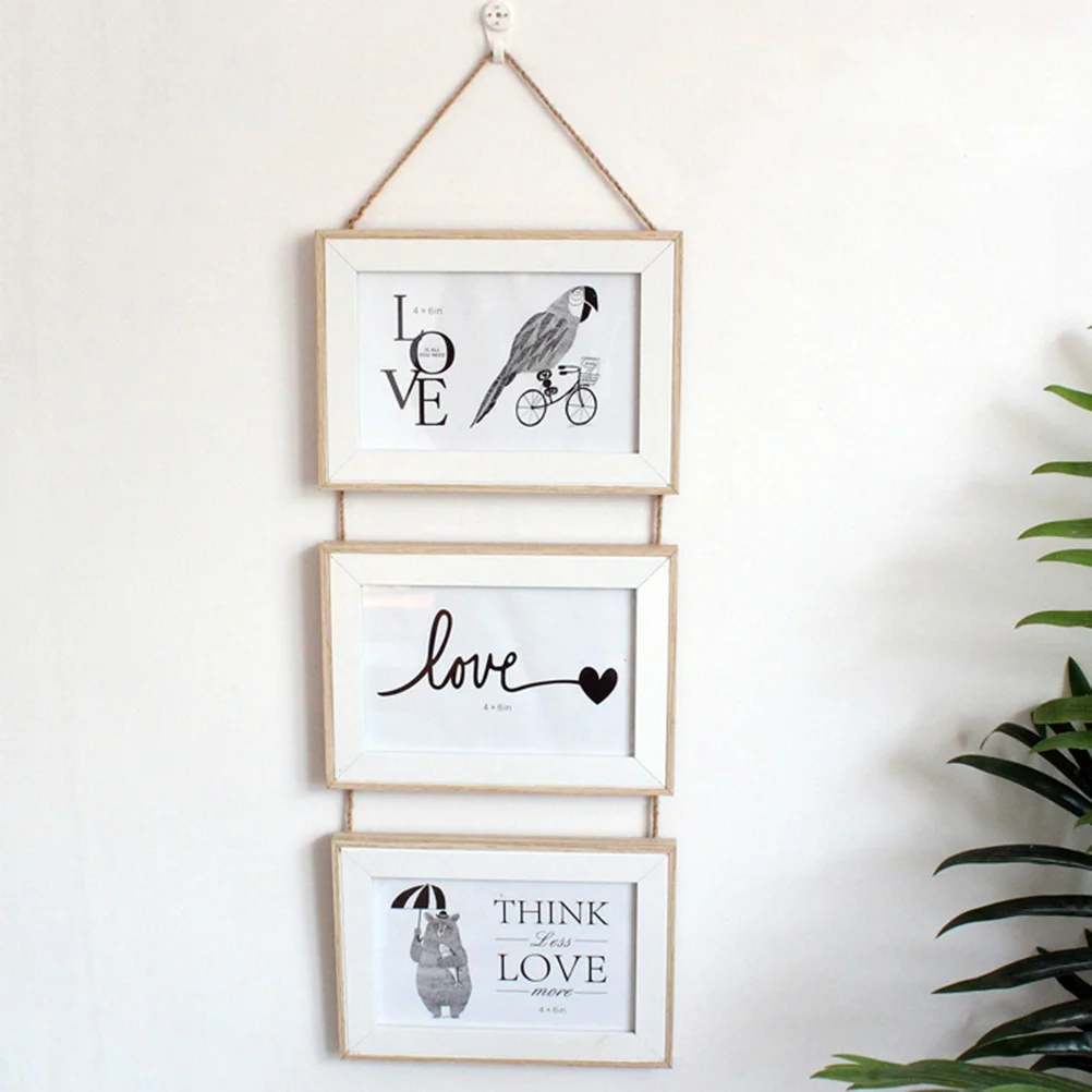 

Wall Ornaments Photo Frame Collage Picture Frames Wall-mounted Holder Nordic Style Decoration