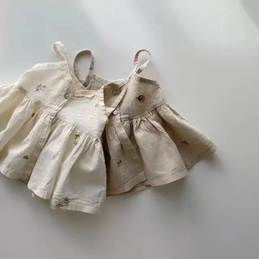 24 Summer Baby fart wrap suspender floral vest solid color inner layer crawling clothes-kids shirts