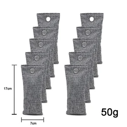 Odor Eliminating Bamboo Charcoal Air Purifying Bags (GY - 50g - 10pcs)