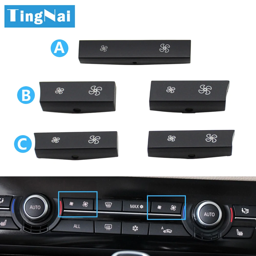Front Console AC Heater Climate Ventilation Button Cover For BMW 5 GT 6 7 X5 X6 Series F10 F11 F01 F02 F06 F12 F15 F16 car ac control switch air conditioning control panel