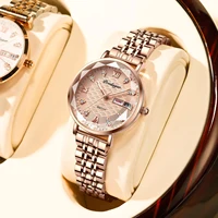POEDAGAR High Quality Women Watch Stainless Steel Exquisite Wristwatch Bracelet Waterproof Luminous Elegant Ladies Watches Reloj