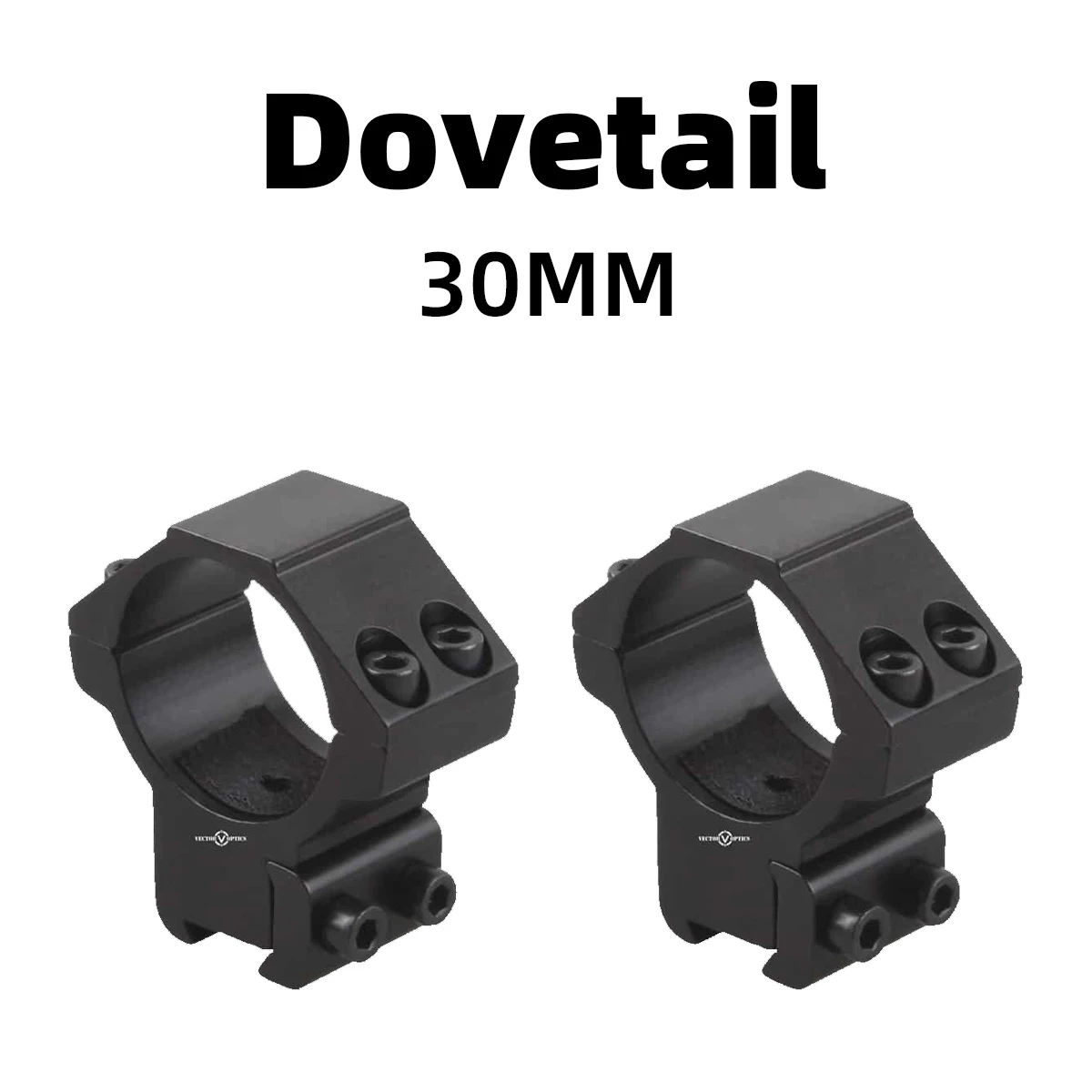 Vector Optics 11mm Dovetail Ring Mount High Profile Low Profile for Rifle Scope Hunting Mount For 30mm Tube