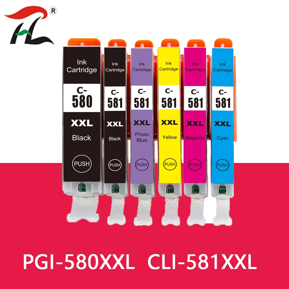 Cartucho de tinta para canon pixma, 6pk,