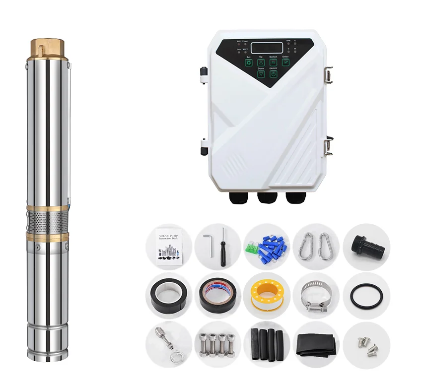 

sustainable energy water pump Well Solar Power Motor high pressure 2 inch solar water pump for farm