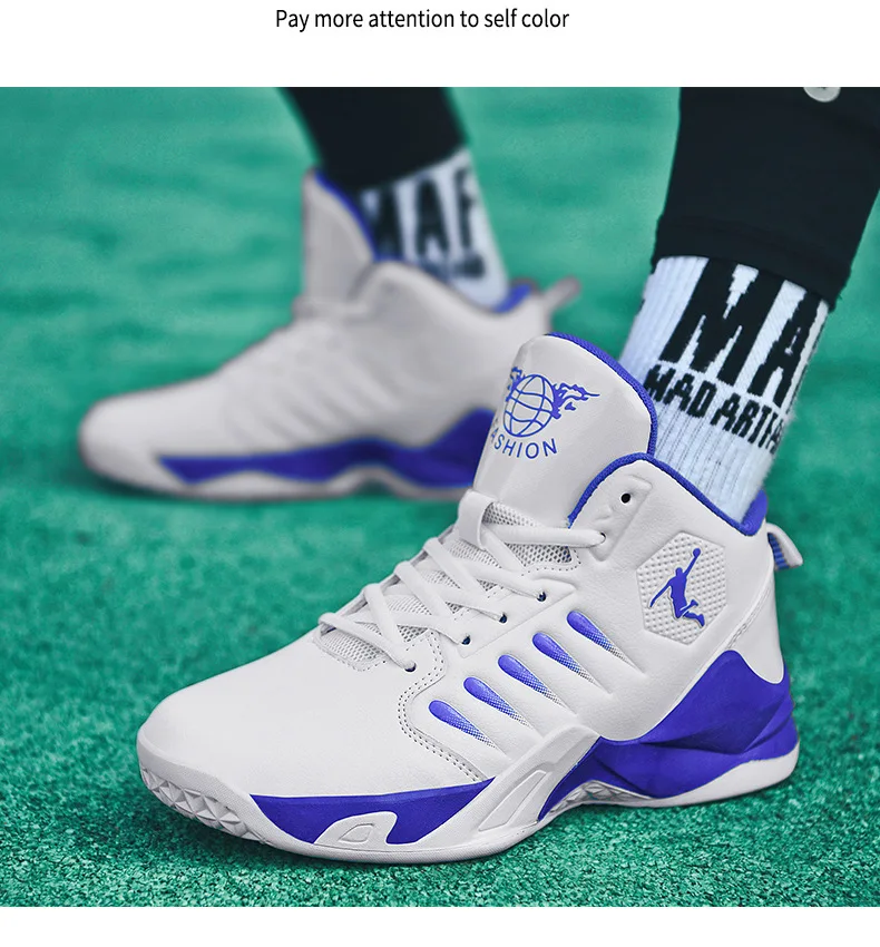 Mid Cut PU Leather Comfortable Men Sneakers