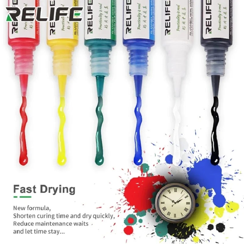 Soldering Flux Soldering Paste Chip Repair Tool Set UV curing solder mask ink For PCB BGA Circuit board repair Green Welding Flux phone repair tools