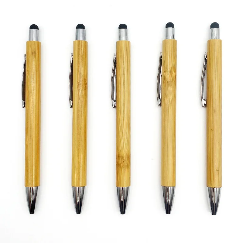 5PCS Stylus Bamboo Ballpoint Pen Black Ink 1mm for Office Student,ballpoint pen,multifunction ballpoint pen,multifunctional pen,ball point pen