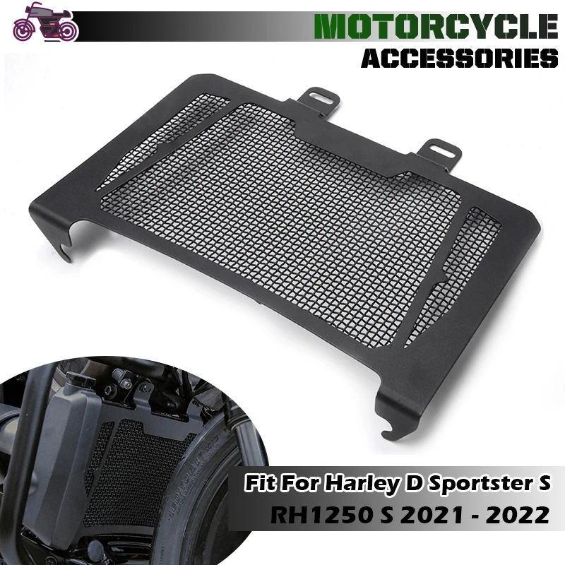 

Сетка для крышки радиатора мотоцикла, подходит для Harley Sportster S RH1250 RH 1250 2021 2022, защита резервуара для воды, защита масляного радиатора