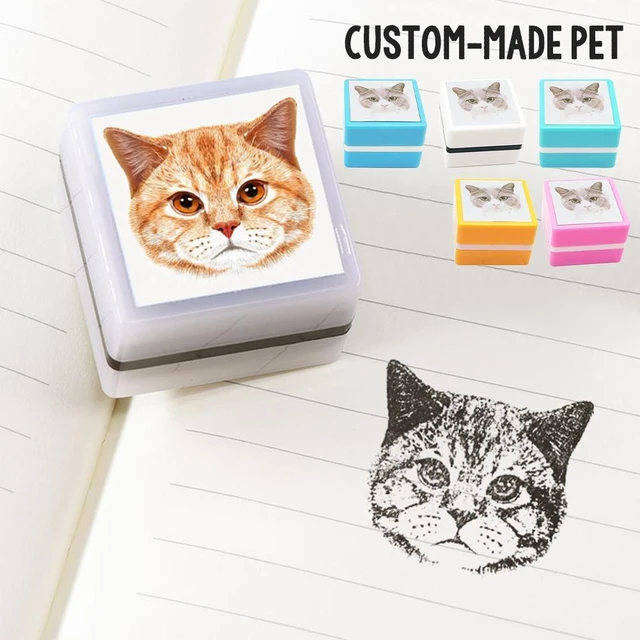 Custom-Made Pet Portrait Stamp DIY For Dog Figure Seal Personalized Cat  Doggy Cuztomized Memento Chapter for Bookkeeping