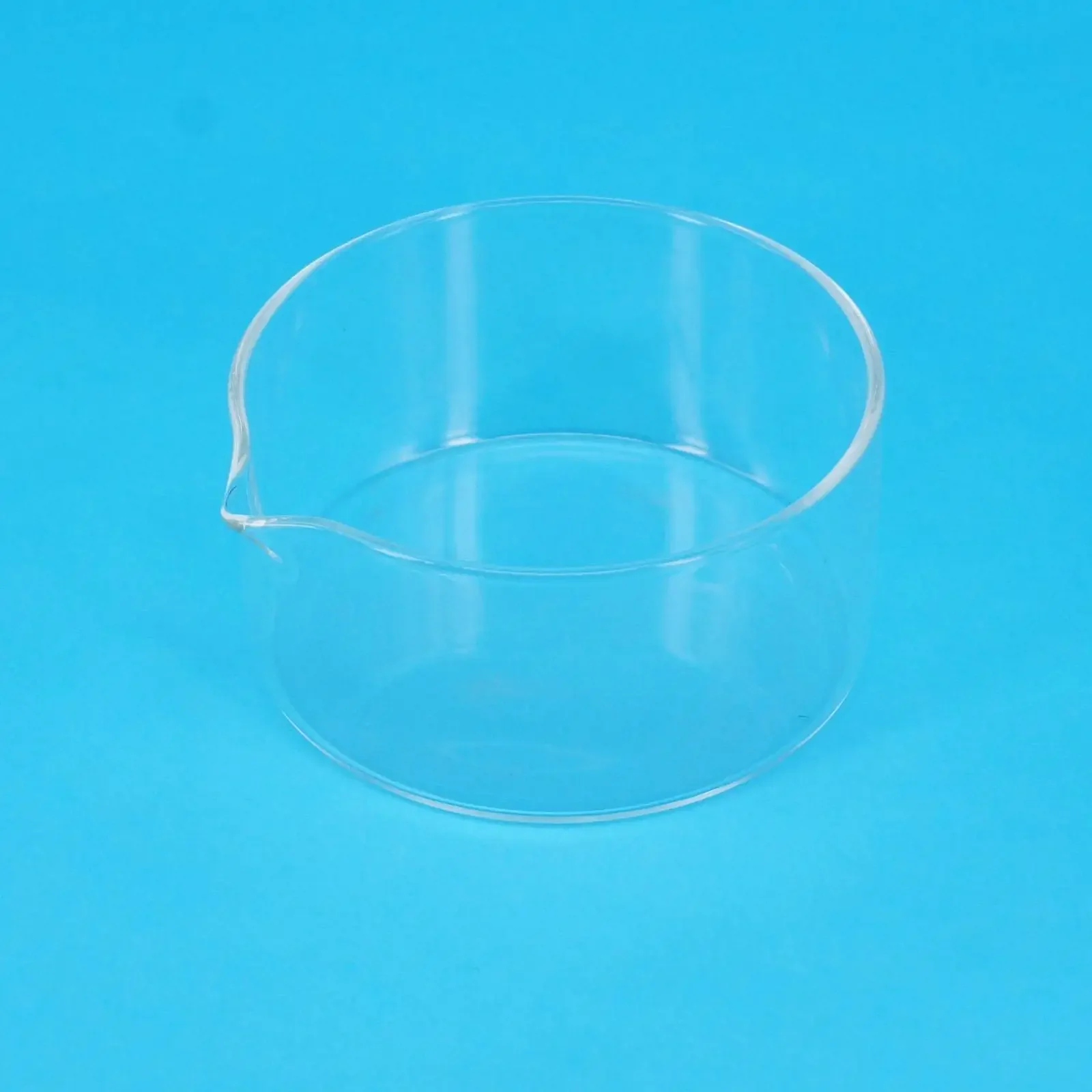 90mm Lab Glass Crystallizing Dishes with Spout Crystallization Experiment