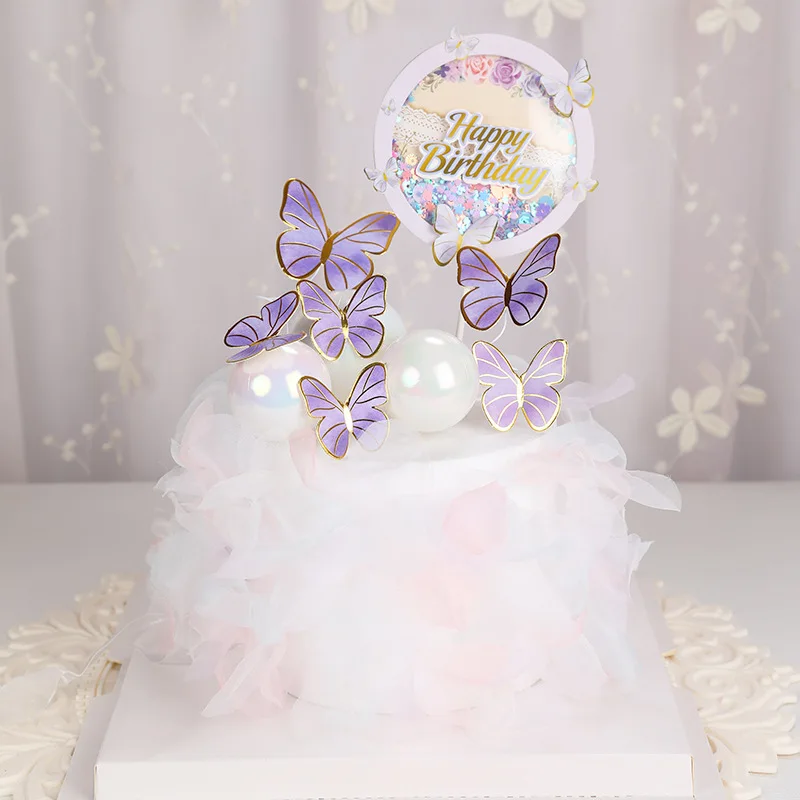 25 Decorazioni Torta Farfalla Rosa: Set Con 1 Topper Grande E 24 Decorazioni 3D Per Cupcake – Per Compleanni, Baby Shower, Matrimoni