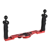 Dual Handle Camera Diving Rig Handheld Waterproof Underwater Tray Stabilizer Housing Bracket for GoPro Canon Sony Nikon DSLR - Image 6