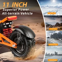Trottinette électrique pliable TOURSOR X5 Pro, moteur 6000W, vitesse 85 km/h, autonomie 70 km, batterie 60V/35AH, pneus 11 pouces, pour adultes 5