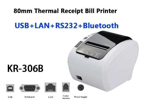 80mm 300m/s Thermal Receipt Printer POS Billing Printer Wireless WIFI/Bluetooth Printer Auto Cutter Android/iOS/Windows ESC/POS mini smartphone photo printer Printers