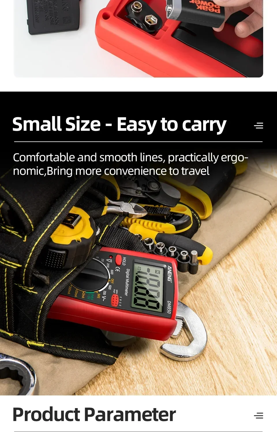 ANENG DM850 pidevustesti