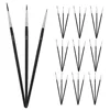 30 Pcs Hook Pen Thin Paint Brush Detail Set Miniature Brushes Number Small Wood Nylon Painting Set for Acrylic, Watercolor, Oil 4