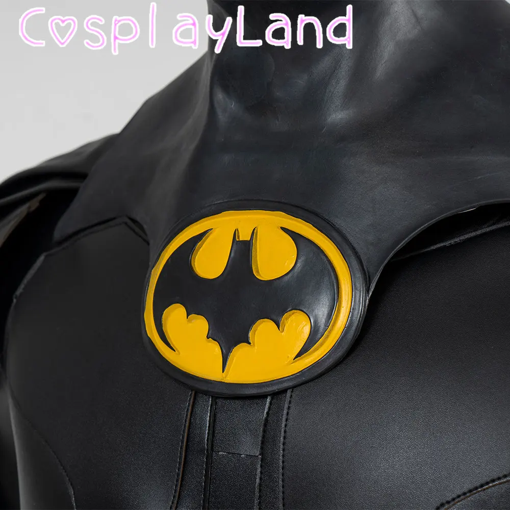 Nowy film Barry Bat Cosplay Bruce Wayne kombinezon z nadrukiem kostium bitwy superbohatera garnitur dla mężczyzn buty z maską