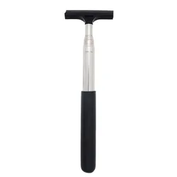 Telescopic Rearview Mirror & Window Cleaning Brush - Auto Glass Mist Cleaner & Scraper (Black2)