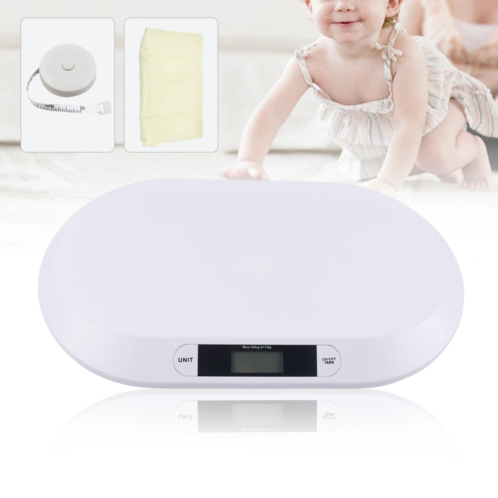 Protective packaging securing the PT-606 baby scale