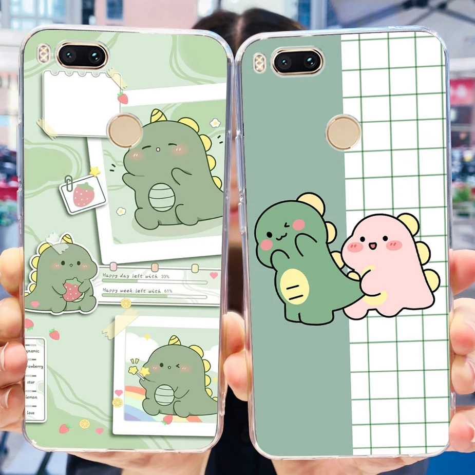 Stylish Painted Clear Silicone Soft Case - Fashionable Protection