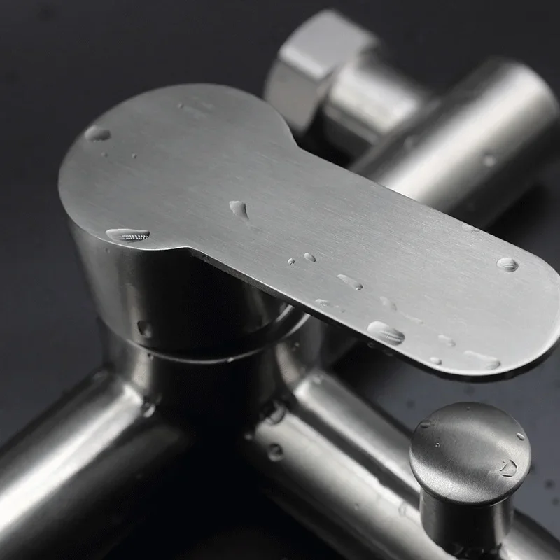 304 stainless steel bathtub faucet Shower Shower set Hot and cold water mixing valve bathroom shower triple faucet