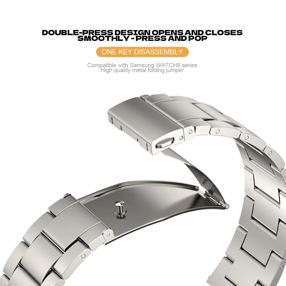 Premium Stainless Steel No-Gap Watch Band Bracelet