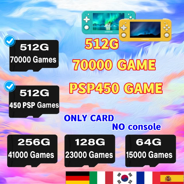 Super Cartão de Memória para PSP com mais de 3Miiiiiiiillll Jogos