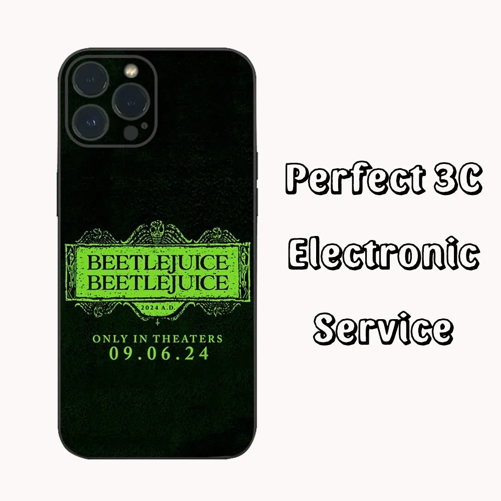 thumbnail image 1 of Funda de teléfono Hot Movie B-BeetlejuiceS 2 para iPhone 15 14 13 12 Mini 11 Pro XS Max X XR SE5 6 7 8 Plus Funda de silicona suave, 1 of 4