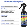 Car Plastic Restorer Coating Agent Auto Plastic Rubber Exterior Repair Clean Refresh Restoration Agent Black Shine Seal Brighten 6